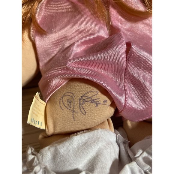 Cabbage Patch Doll Mattel’s First Edition Soft Body Hard Face Red Hair Blue Eyes - Picture 6 of 11